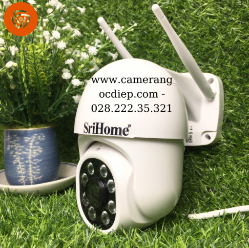 Camera Sirihome PTZ mini NGOÀI TRỜI XOAY 360 ĐỘ 2