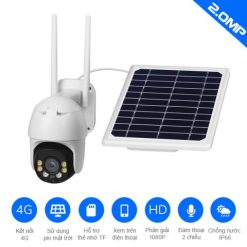 Camera Năng Lượng Mặt Trời - Dùng Sim 4G ( Xoay 360 Độ)