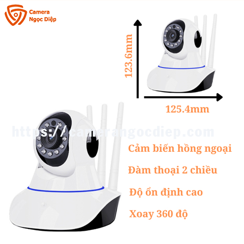 Camera Yoosee 3 râu 5.0M HK215- Hỗ trợ hồng ngoại xem đêm