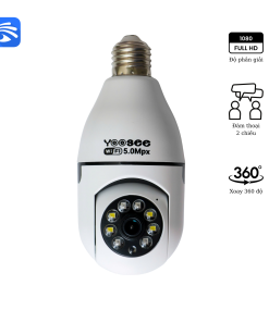 CAMERA CHUI BÓNG ĐÈN YOOSEE 8 LED 5.0mpx, XOAY 360 ĐỘ