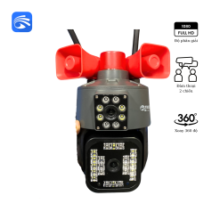 Siêu Camera Yoosee Ngoài trời 2 mắt kép 4 Râu- TÍCH HỢP 2 LOA BÁO ĐỘNG- Đèn Cảnh Báo