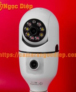 camera chui bóng đèn 2 mắt