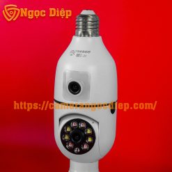 camera chui bóng đèn 2 mắt