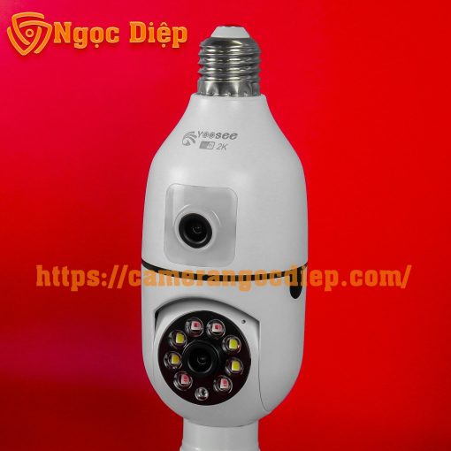 camera chui bóng đèn 2 mắt