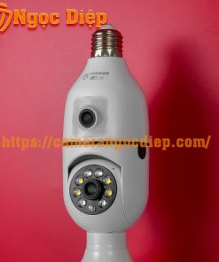 camera chui bóng đèn 2 mắt