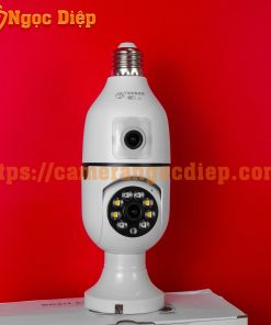 camera chui bóng đèn 2 mắt