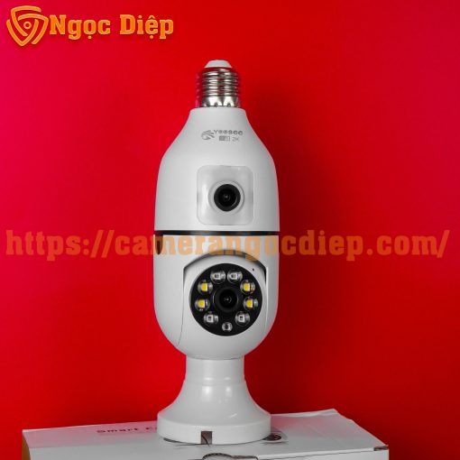 camera chui bóng đèn 2 mắt