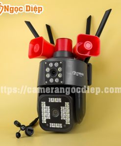 camera ngoài trời 2 mắt tích hợp loa báo động