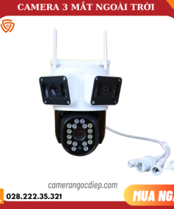 CAMERA NGOÀI TRỜI 3 MẮT,XEM 3 MÀN HÌNH CÙNG LÚC, XOAY 360 ĐỘ, CHỐNG NƯỚC CỰC BỀN