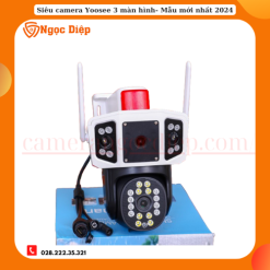 Camera Yoosee 4 Mắt Ngoài Trời - Độ Phân Giải 10.0Mpx - Chống nước siêu bền - Quan sát 360 độ - CÓ ĐÈN BÁO ĐỘNG-Tặng kèm thẻ 32GB