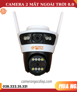 CAMERA 2 MẮT T2T-QPT609 NGOÀI TRỜI - DÒNG CAMERA ĐẶT BIỆT 12L PHIÊN BẢN LỚN 8.0MPX - TẶNG KÈM THẺ NHỚ 64GB