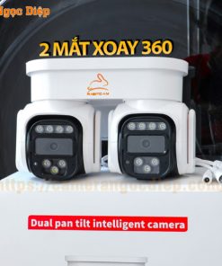 Camera Rabitcam IQ2 2 mắt Xoay 2 Hướng Thế hệ mới- CỰC KỲ RÕ NÉt