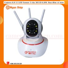 Camera Yoosee 3 râu 6.0M 3011D 11LED - Ban đêm có màu