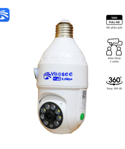 Camera yoosee Chui Bóng đèn 6.0mpx 2 mắt A10 - Xem đêm có màu