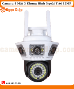 Camera 4 mắt 3 màn hình độc lập 12MP - Tích hợp 54 đèn LED siêu sáng - Tặng thẻ nhớ 64GB chuyên dụng camera + Hộp kĩ thuật - Freeship toàn quốc