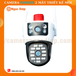 Camera Yoosee 2 Mắt phiên bản mới nhất - Độ phân giải 12MP ngoài trời chống nước - Xem được 2 góc 2 khung hình cùng lúc - Có đèn cảnh báo chống trộm