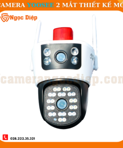 Camera Yoosee 2 Mắt phiên bản mới nhất - Độ phân giải 12MP ngoài trời chống nước - Xem được  2 góc 2 khung hình cùng lúc - Có đèn cảnh báo chống trộm