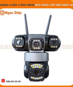 Camera Yoosee 4 Mắt 3 Màn Hình Kép PRO MAX - Mẫu mã mới nhất 2025 - Độ phân giải Full HD 3 góc quay góc rộng - Xem đêm có màu, đàm thoại 2 chiều