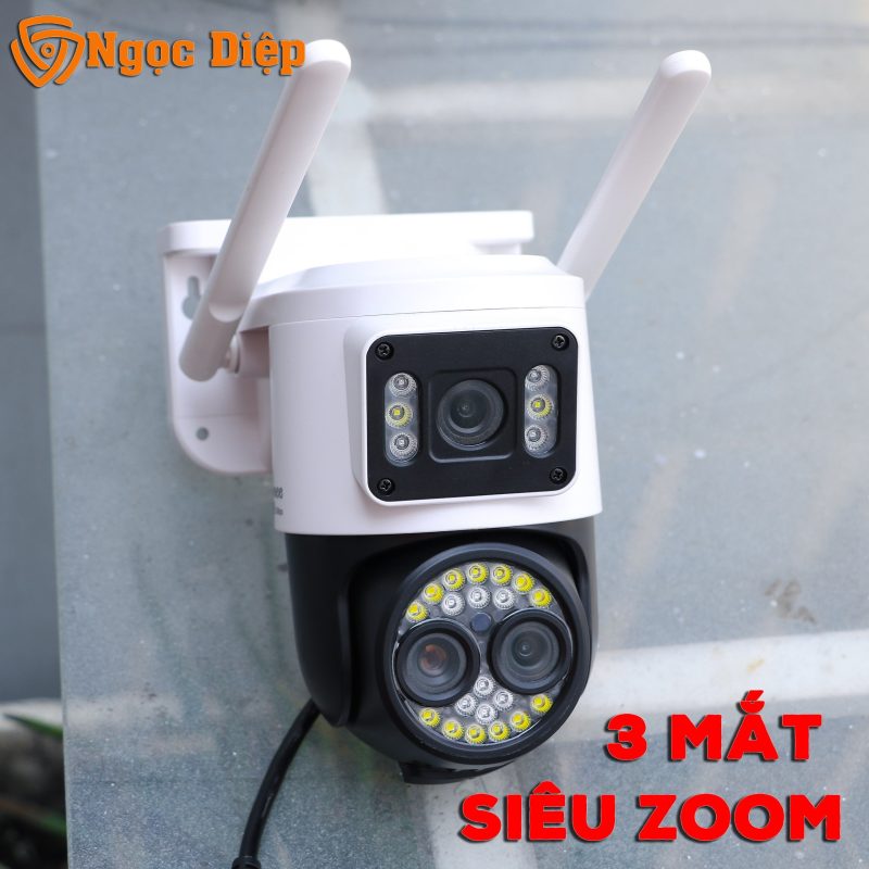 Camera yoosee 2 mắt kép 6Mpx Zoom x6
