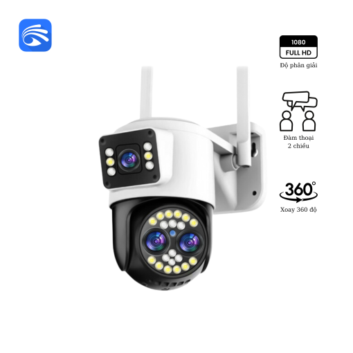 Camera yoosee 2 mắt kép 6Mpx Zoom x6