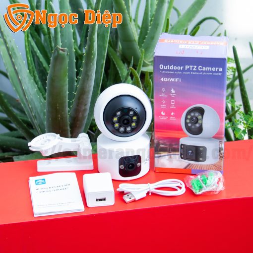 Camera YooSee Q84 2 Mắt Kép Trong Nhà 12MPX