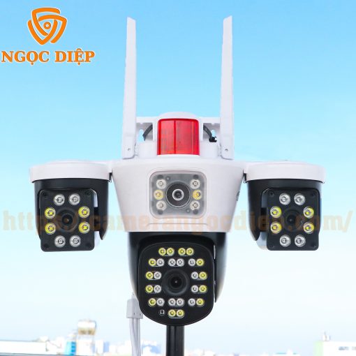 Siêu Camera Ngoài Trời Yoosee 3 Mắt Kép W-Q48 "Máy Bay" 26MPX