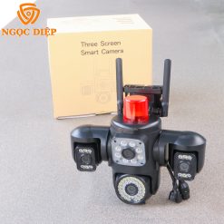 Siêu Camera Ngoài Trời Yoosee 3 Mắt Kép F-56JD-20MPX (Đen)