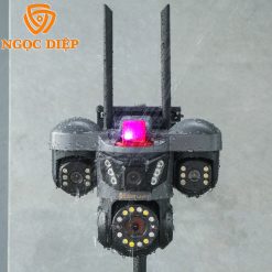 Camera Ngoài trời 4 mắt 4 Góc Quay-W712 HiEasy Pro 30MPX