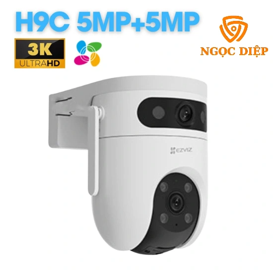Camera IP WiFi EZVIZ H9c 10MP 2 Mắt Kép Ngoài Trời 