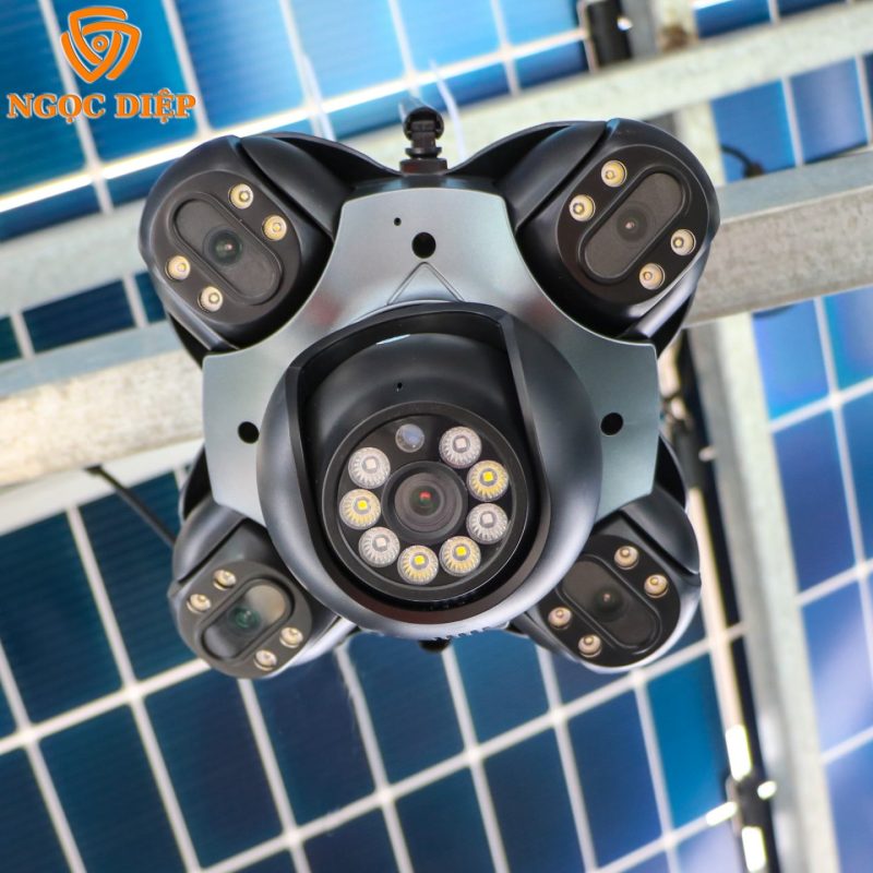 Camera 5 Mắt Xoay 360 Không Góc Chết