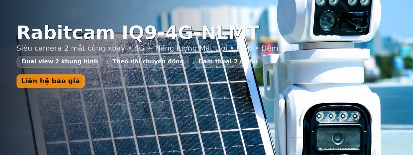 Camera Rabitcam 2 mắt 5MP - 4G + NLMT (RBC-IQ9-4G)