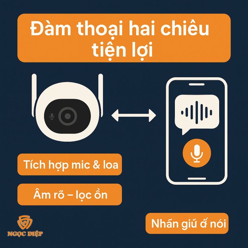 Đàm thoại hai chiều tiện lợi