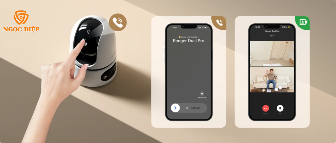 Ưu điểm nổi bật của Camera IMOU WiFi 2 ống kính 6MP S2XEP-6M0S Camera IMOU WiFi 2 ống kính