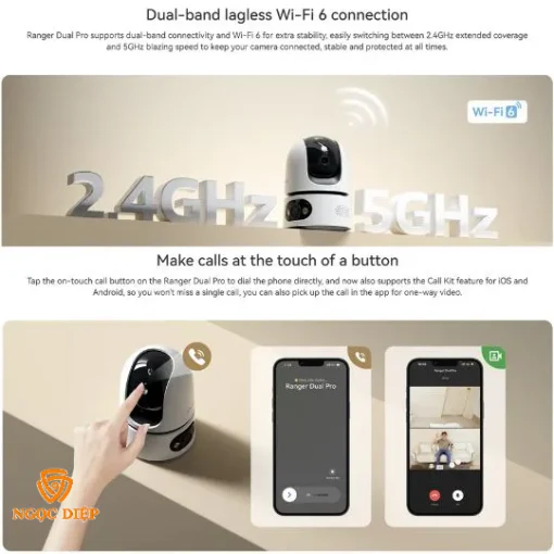 Camera IMOU WiFi 2 ống kính