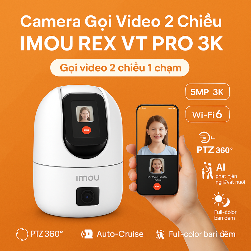 Camera Gọi Video 2 Chiều IMOU REX VT PRO 3K