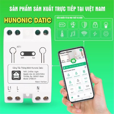 Công Tắc Thông Minh điều khiển từ xa Hunonic Datic Basic 12 DATIC
