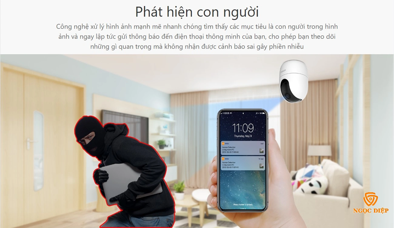 Các chế độ theo dõi chuyển động trên camera Imou