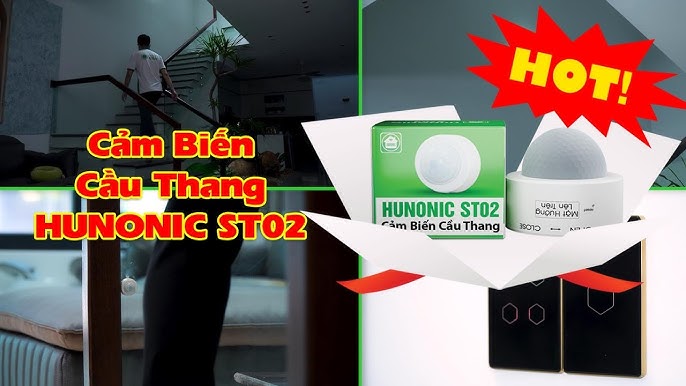 Cảm Biến Cầu Thang Thông Minh BLE Wifi Hunonic ST02 14 cau thang