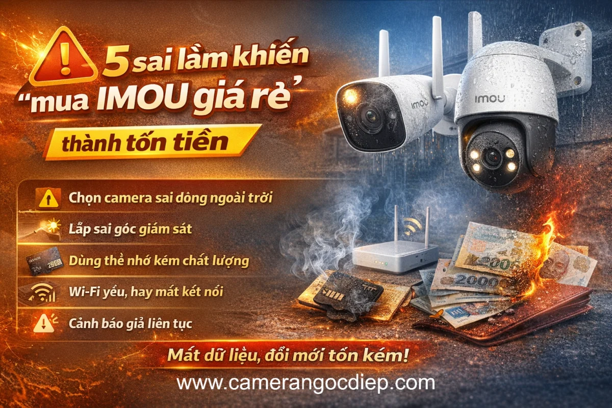 5 sai lầm khiến “mua IMOU giá rẻ”