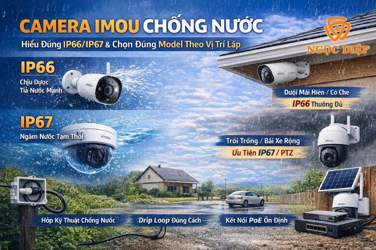 Camera Imou chống nước