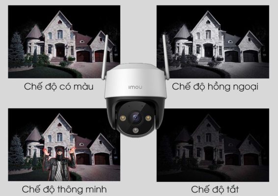 camera imou s51fep ngoai troi xem dem co mau