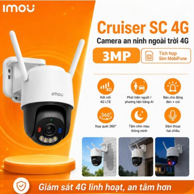Camera Imou Cruiser SC 4G X 3MP IPC-K7F-3M1T-X Ngoài Trời, Tặng Sim 4G Mobifone - Miễn Phí Data Trọn Đời 2 camera-ngoai-troi-imou-cruiser-sc-4g-x-3mp