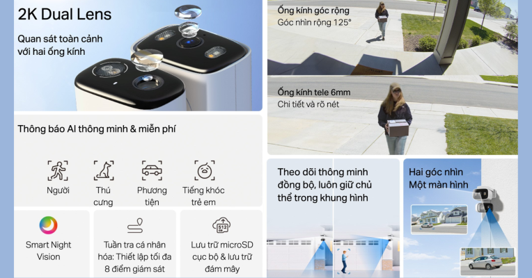 Camera TP-Link Tapo C246D 2 ống kính – Quan sát 2 góc nhìn, quay quét 360° 7 camera-tapo-c246d-tinh-nang