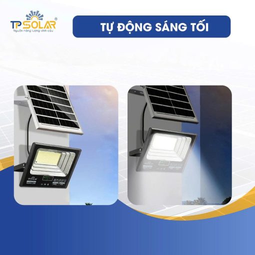 Đèn pha 1 chóa năng lượng mặt trời TP.DP11.600 cảm biến thông minh