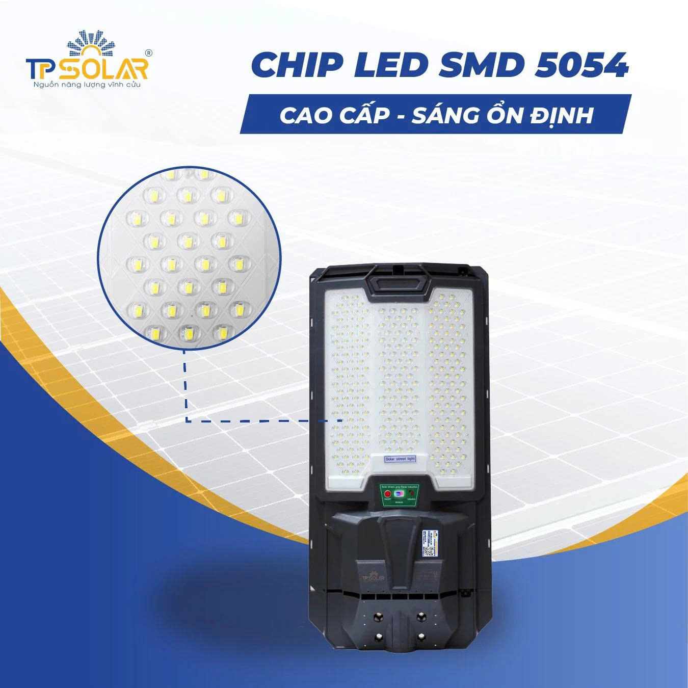 Đèn đường liền thể cao cấp ba mặt LED mắt ngọc TP.LT11.500 2 Chip led TP.LT11.500