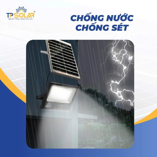Đèn pha 1 chóa năng lượng mặt trời TP.DP11.600 chống nước IP68