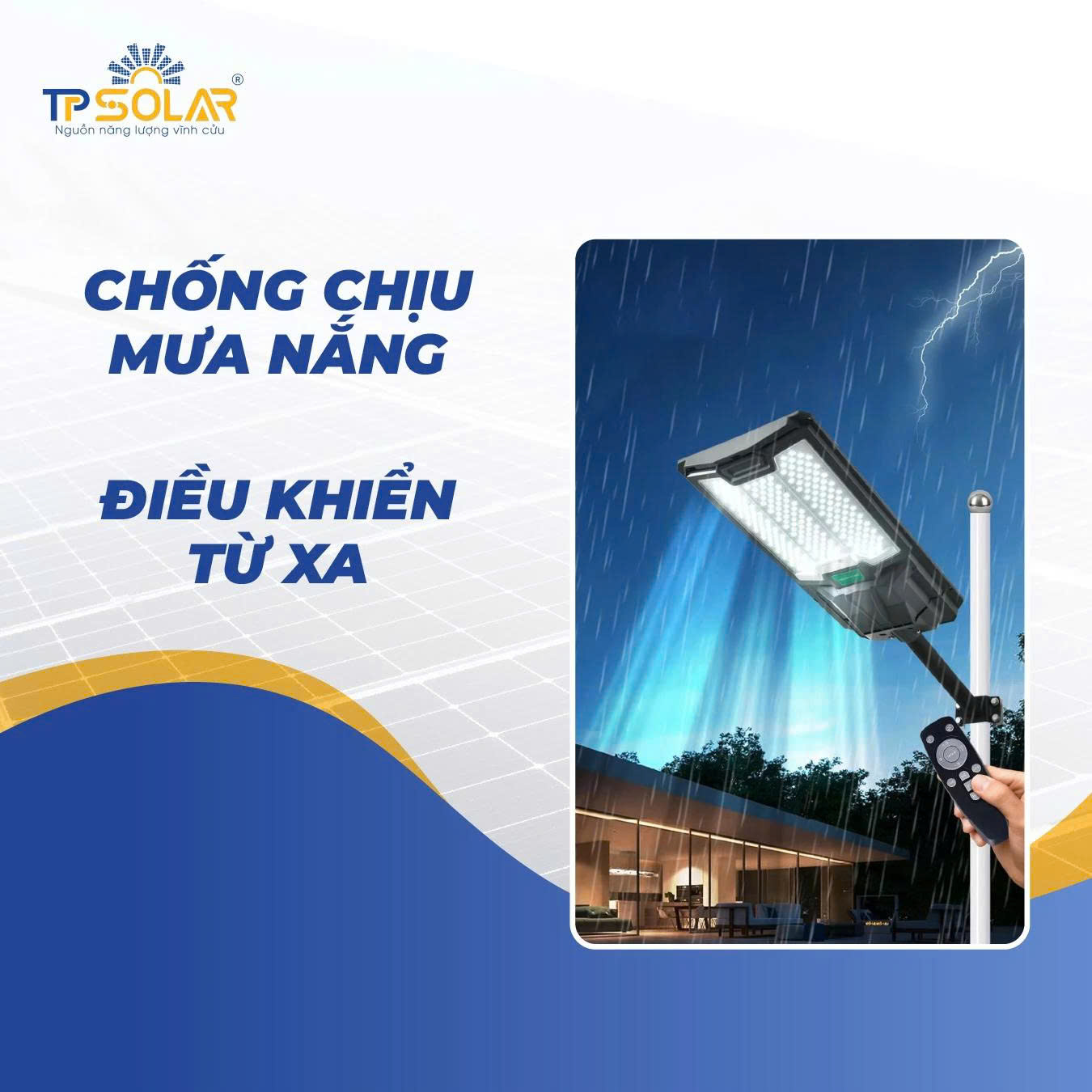 Đèn đường liền thể cao cấp ba mặt LED mắt ngọc TP.LT11.500 5 Kha nang chong chiu TP.LT11.500