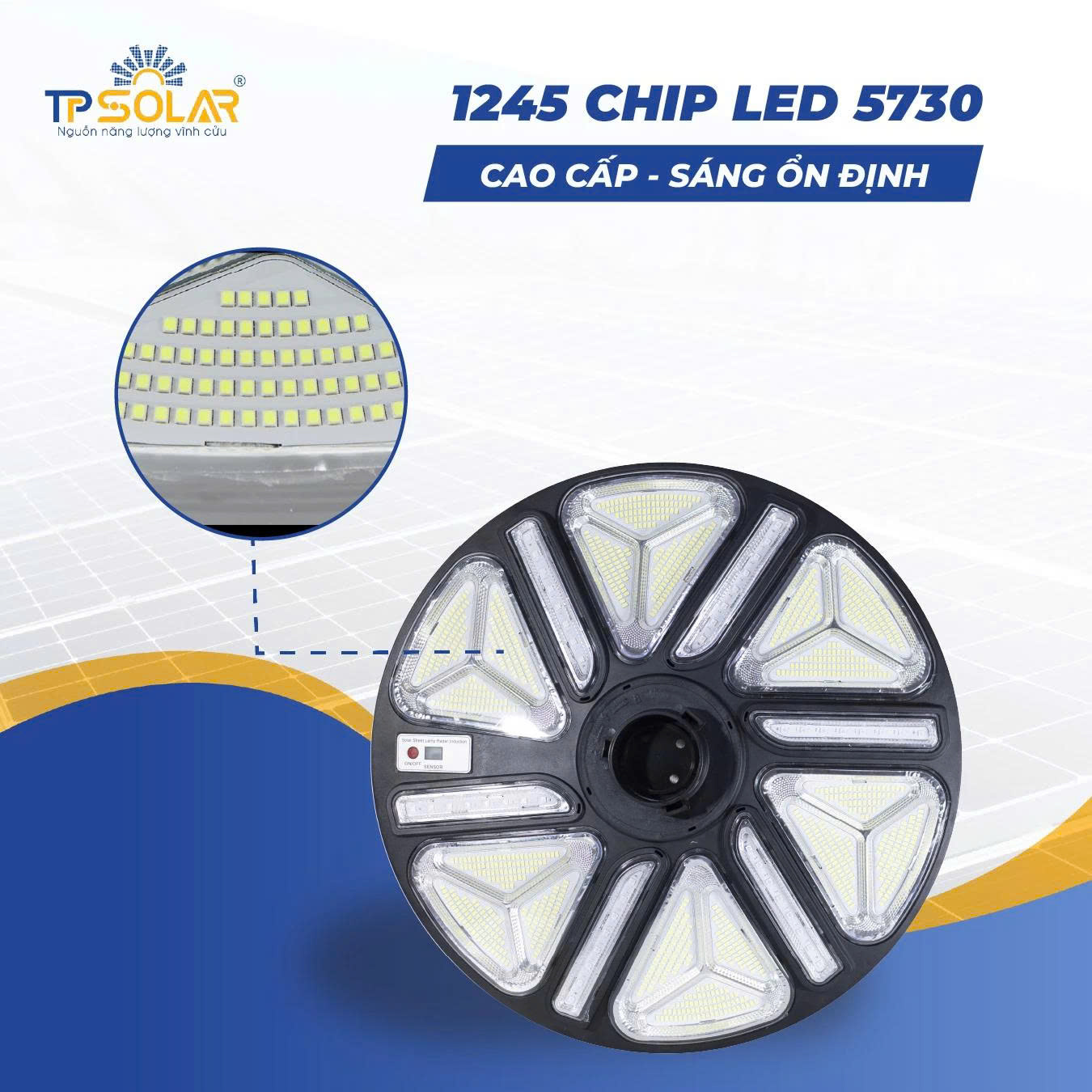 Đèn UFO Trang Trí 7 Màu Năng Lượng Mặt Trời TP.UF12.800 2 TP SOLAR UF12