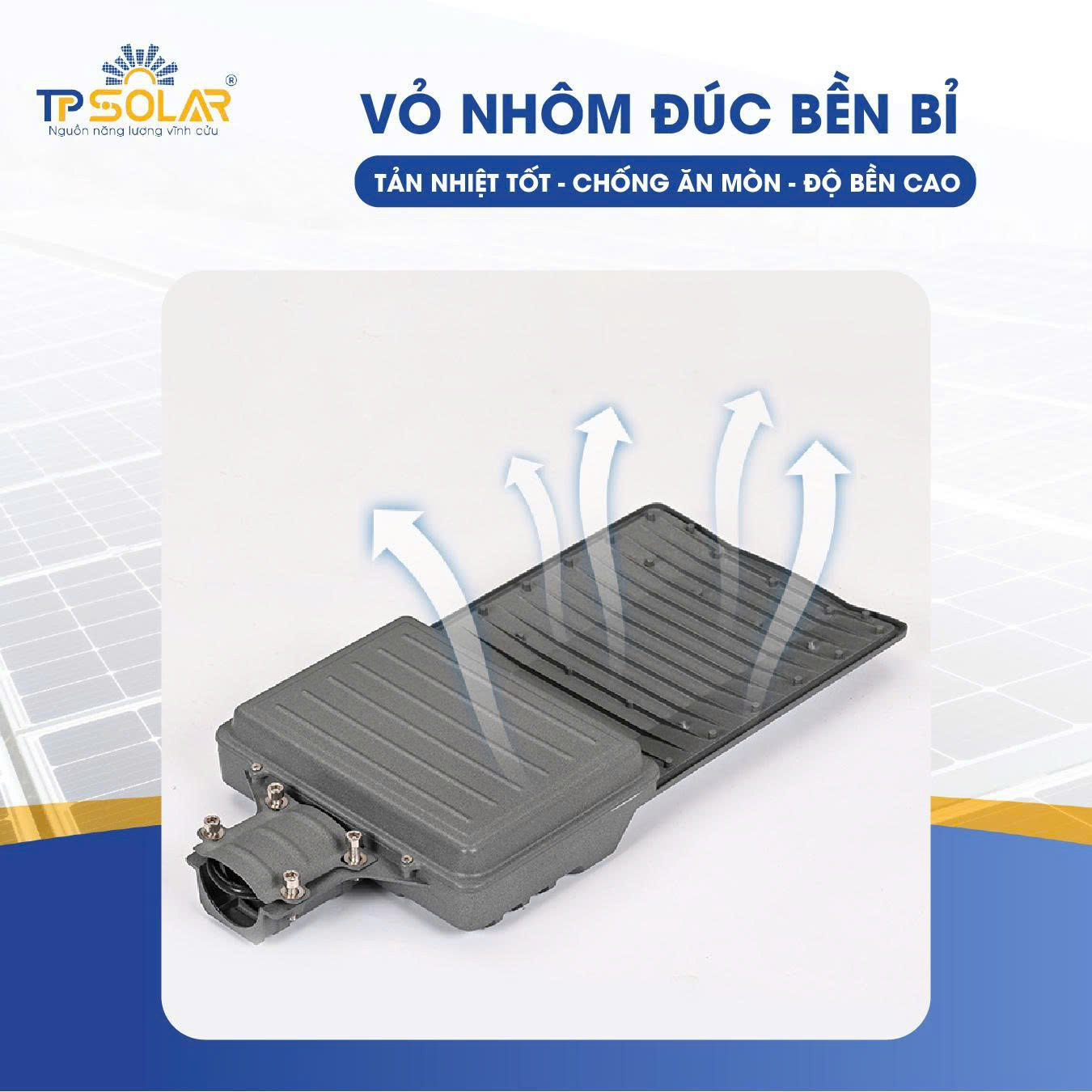 Đèn Phi Thuyền Cao Cấp Năng Lượng Mặt Trời TP.PT11.1000 2 chat lieu TP.PT11.1000