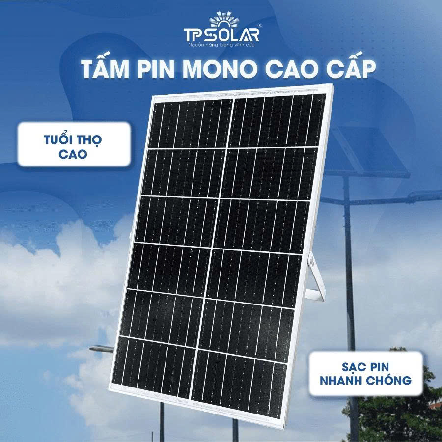 Đèn Phi Thuyền Cao Cấp Năng Lượng Mặt Trời TP.PT11.1000 4 tam pin mono TP.PT11.1000